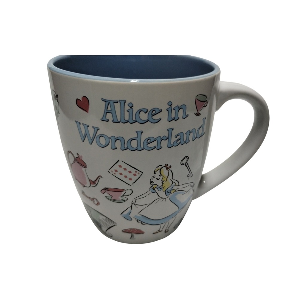 Disney Alice in Wonderland Jumbo 25oz‎ Ceramic Mug Silver Buffalo Tea Cup